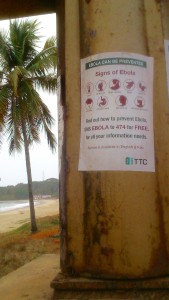 Ebolawarnung in Sierra Leone (Foto: Stefan Kloth)